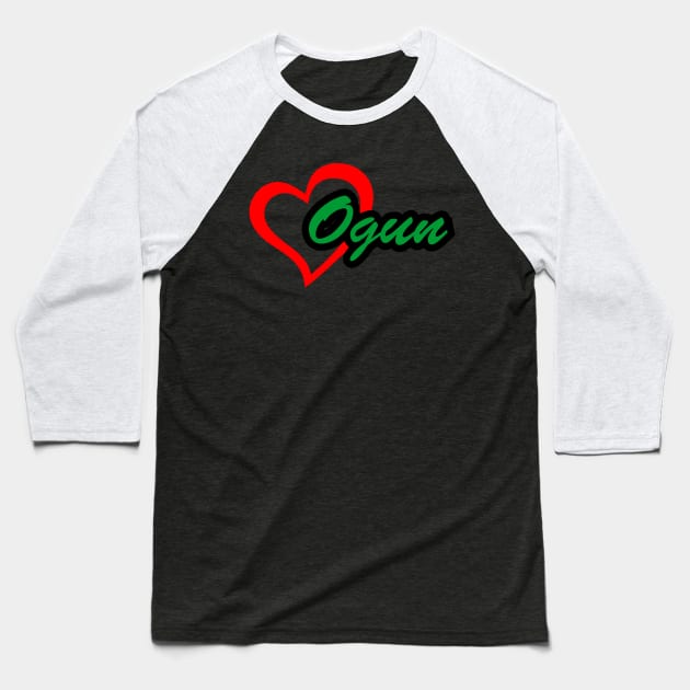 Heart Ogun Baseball T-Shirt by Korvus78